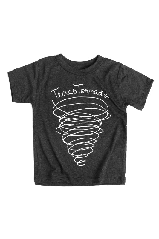 kid's texas tornado tee - grey