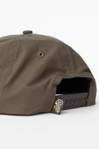 yellow rose snapback rope hat - olive