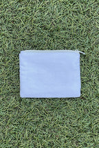 beaded pouch - texas silver