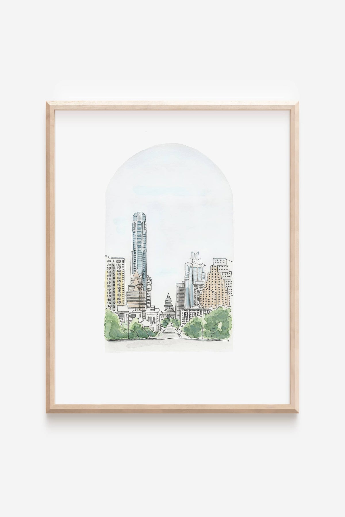 downtown arch print