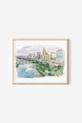 downtown sunset print